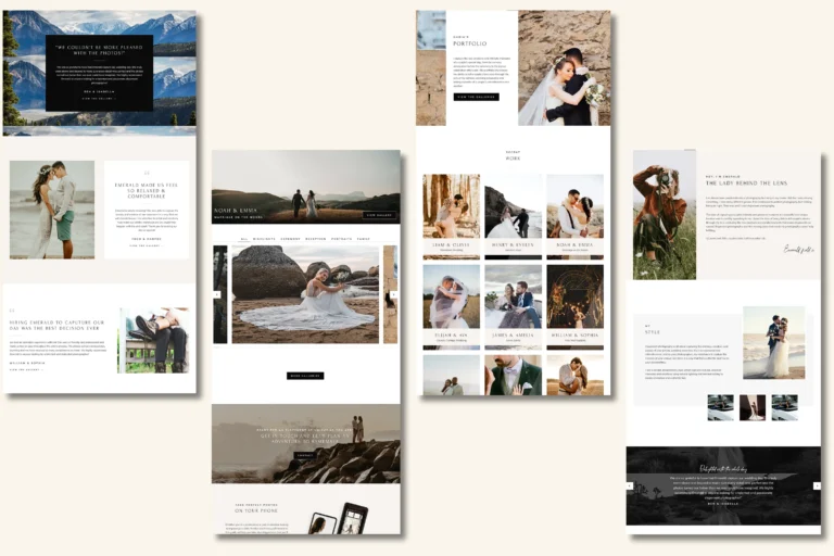 Staggered-screenshots-photography-theme